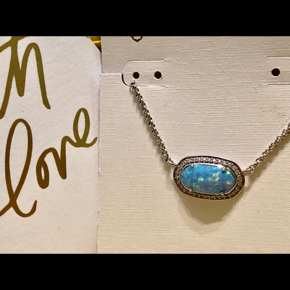 Kendra Scott Jewelry - NWOT Kendra Scott Eloise Necklace Ice Blue Opal😊